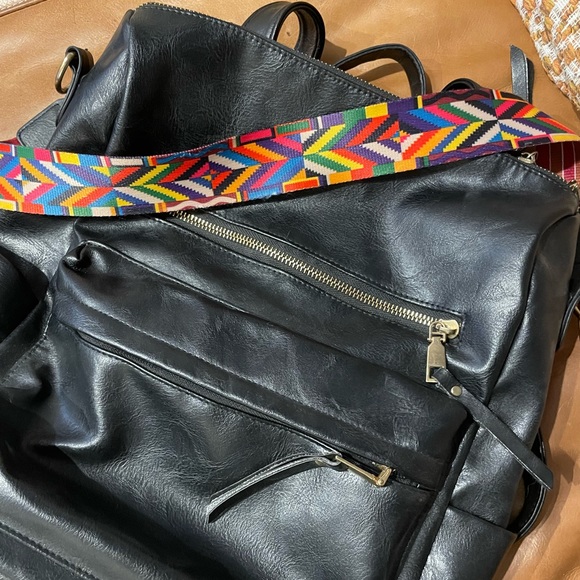Ron Pon Pon Panama Backpack - Black Vegan Leather - Picture 2 of 13